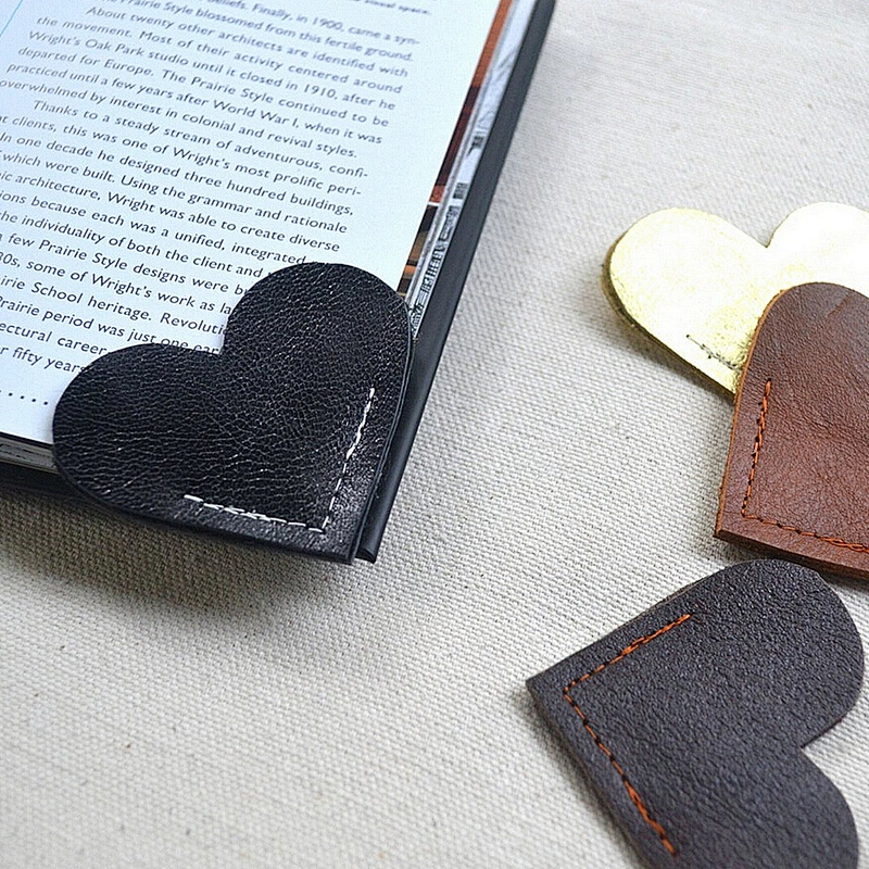 Leather Heart Bookmark