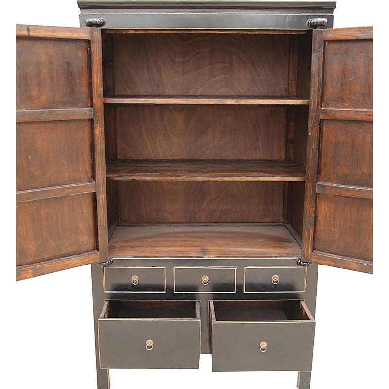 oriental solid wood pine storage bedroom furniture