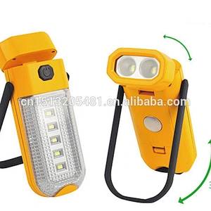 2018 New Magentic 3W COB Working Light with internal hanging hook flashlight lamp wheel