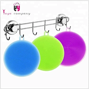 antibacterial silicone dish scrubber with different shaped