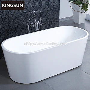 Alibaba Online Hot Sale Acrylic Oval Freestanding Indoor Portable Bathtub For Adults