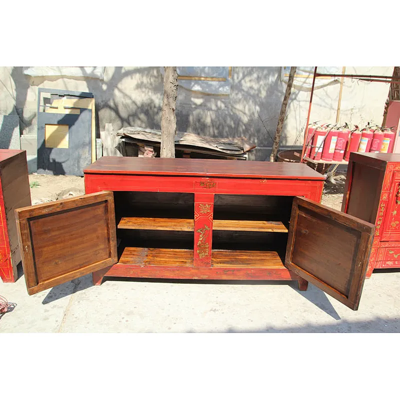 chinese antique furniture/ hand painted sideboard cabinet
