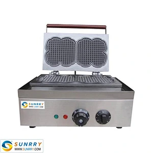 Industrial automatic electric waffle cake making 2pcs sandwich makers machine