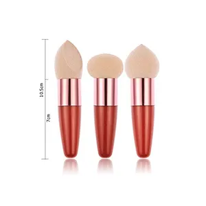 3PC Women Cosmetic Liquid Cream Foundation Concealer Sponge Lollipop Brush