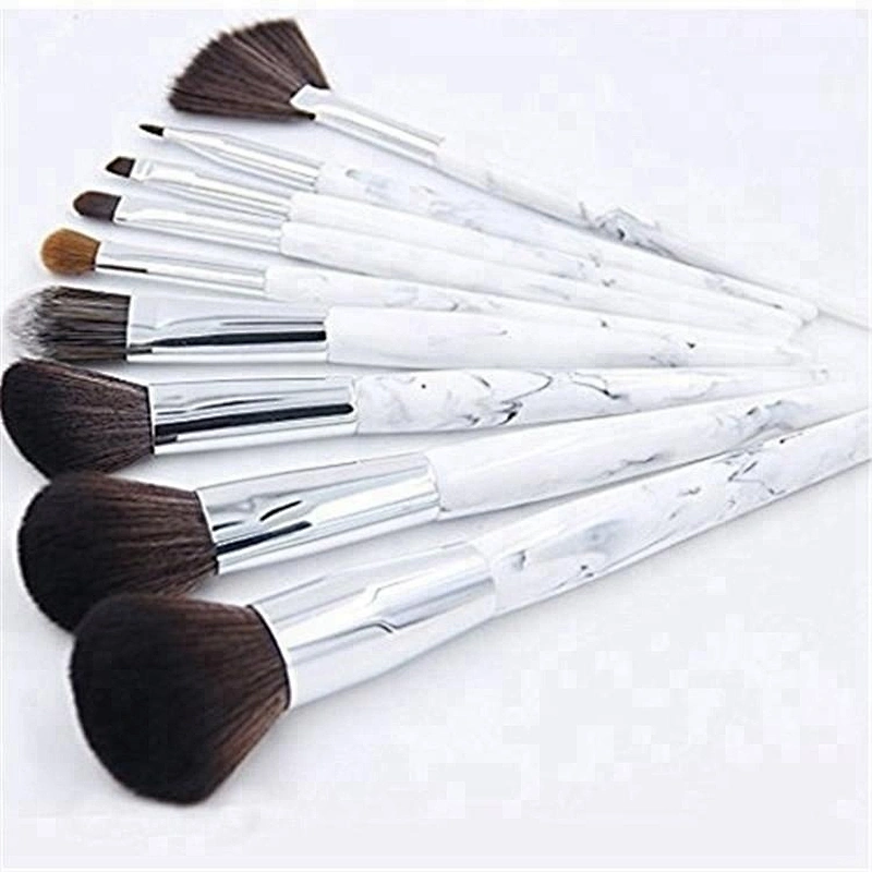 9pcs synthetic hair makeup blush brush set