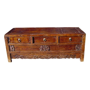 Bedroom Furniture Vintage Chinese Antique Kang Cabinet