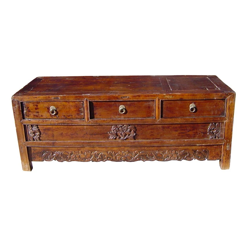 Bedroom Furniture Vintage Chinese Antique Kang Cabinet