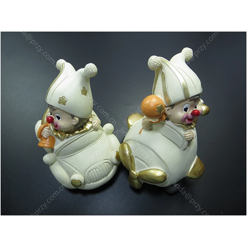 Circus clown Ornaments mold Handmade Soap mould Birthday Cake gift Silicone Molds
