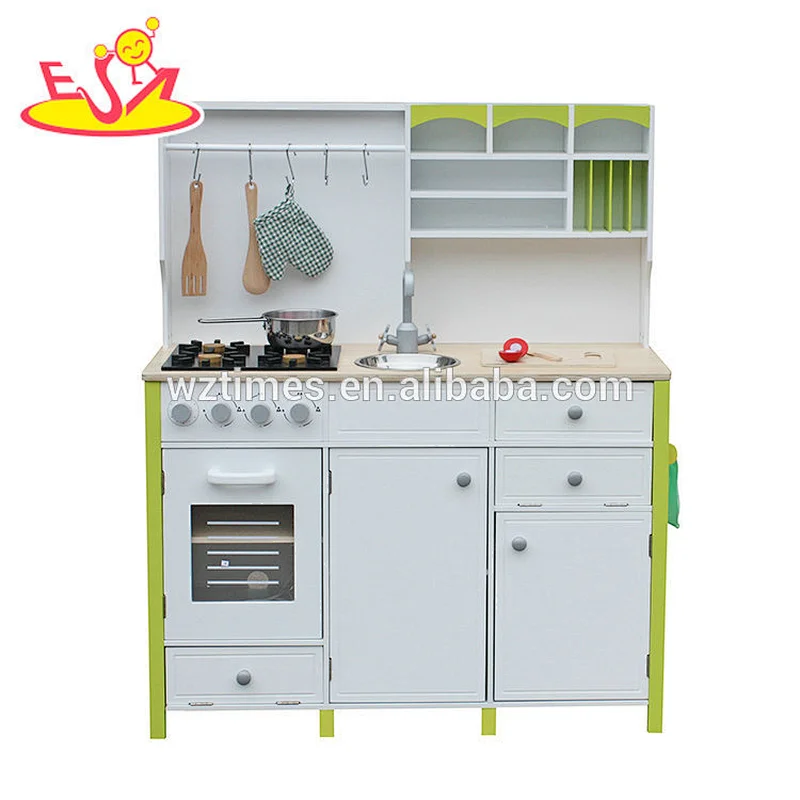 Spielküchenspielzeug der Großhandelspädagogischen Kinder hölzernes wunderbares hölzernes Spielküchenspielzeug W10C280