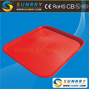 2018 Hot Sale Colorful Plastic Food Tray with ABS Material