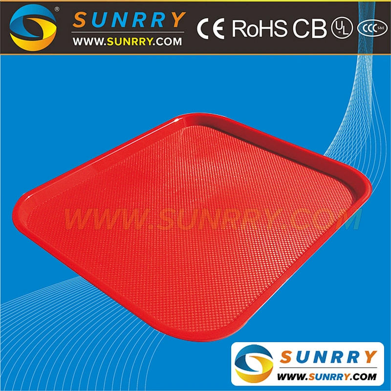 2018 Hot Sale Colorful Plastic Food Tray with ABS Material