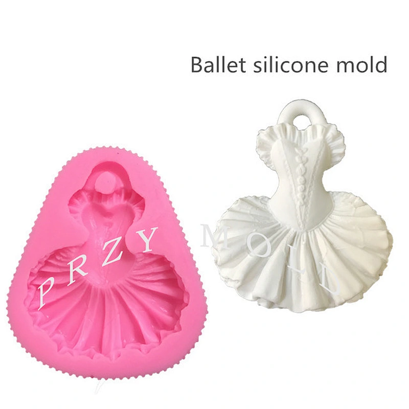 S9088 Silicone Ballet Skirt Carrier Solid Aroma Gypsum Fragrance Mold Skirt molds handemade fondant mould