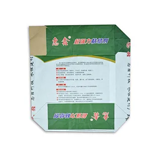 20kg of brown paper four cube valve pocket for cement, tile use