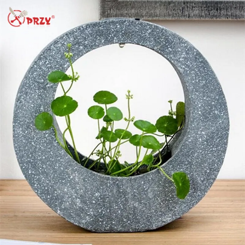 Simple geometric Nordic Resin flower pot Mold silicone creative Cement Solar Light decorations Molds