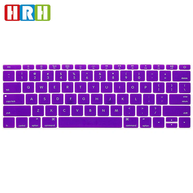 Colored Laptop Keyboard Skin US Silicone Keyboard Cover Film custom keyboard skin For Macbook 12 a1534 skins
