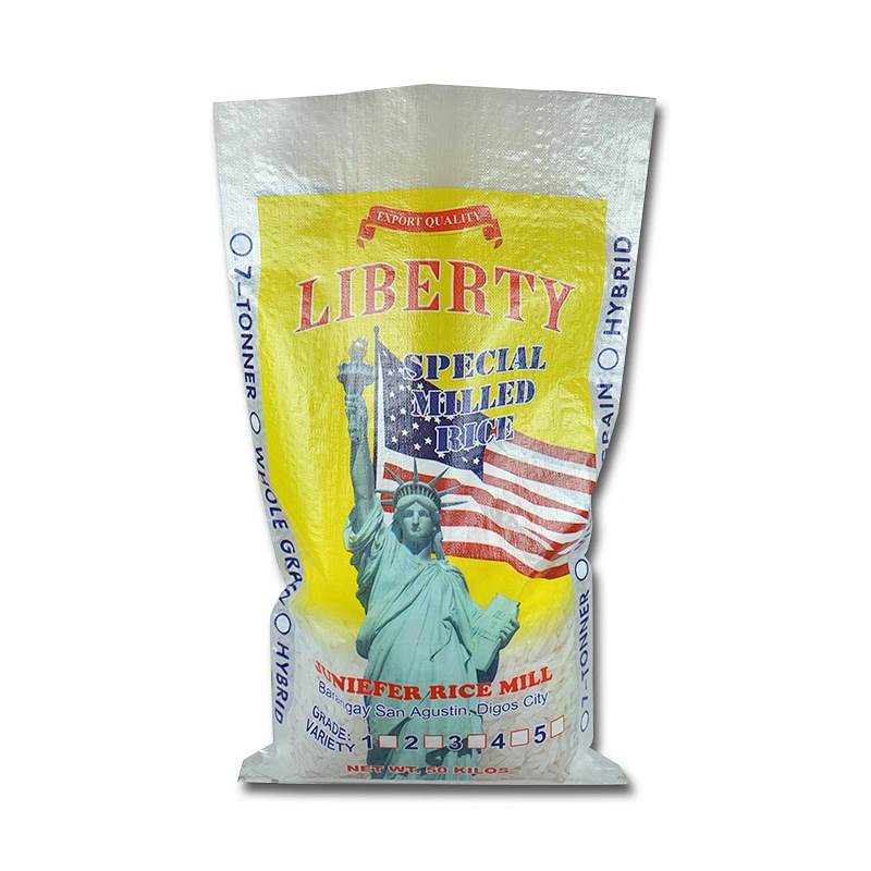 High quility plastic pp woven rice bags for packing grain 5kg 25kg