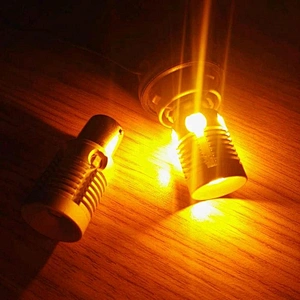 2018 Newest Amber yellow S25 P21W 1156 auto LED bulb T10