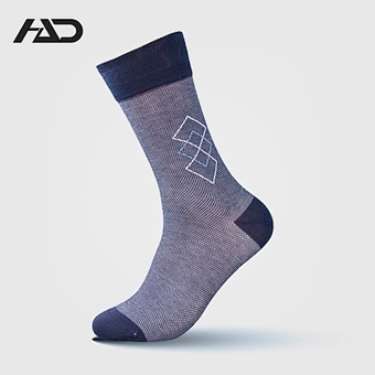 mercerized cotton custom logo argyle dress socks