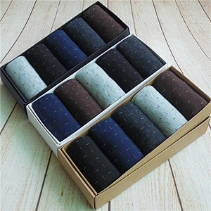 100% cotton warm business man sock-5 pack