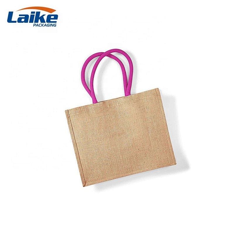 Wholesale Jute sack   Custom OEM  printing waterproof and reusable shopping beach tote  bag