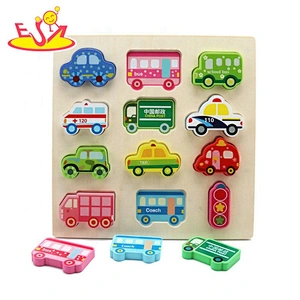 2019 New sale cartoon wooden match puzzle game for children W14D082