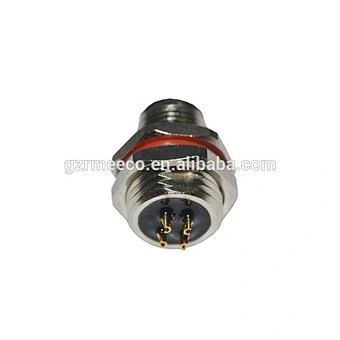 5aA Solder Type Panel Mount Male 4 Pin Waterproof Circular Connector