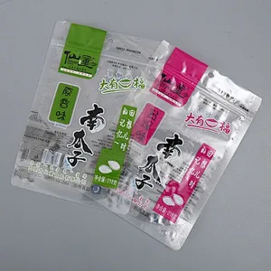 Transparent PE bag for melon seeds candy snack packaging