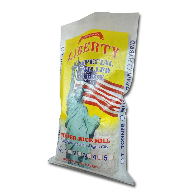 High quility plastic pp woven rice bags for packing grain 5kg 25kg