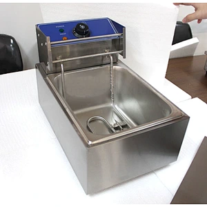Counter Top 1 Tank and 1 Basket Commercial Stainless Steel Electric Potato Chips Fryer with Timer