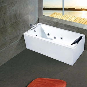 High quality 1 people rectangle hot tub home massage bathtub