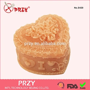 Hotsale heart candle making silicone candle mould
