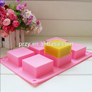 PRZY PR336 DIY square silicone molds for soap
