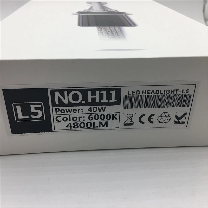 H1 H3 H4 H7 H8 H11 9005 9006 Bulb Socket 6000K Auto Light 4800lm H11 Car Headlight Bulb  H1