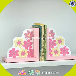 wholesale beautiful wooden bookend for girls popular wooden bookend for girls W08D054
