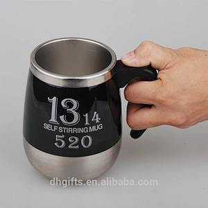 Valentine's present 450ml protein shaker coffee cup automatic coffee mixing mug for lovers