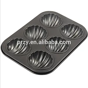 P197 High quality 6 cavity shell shaped cake baking pans