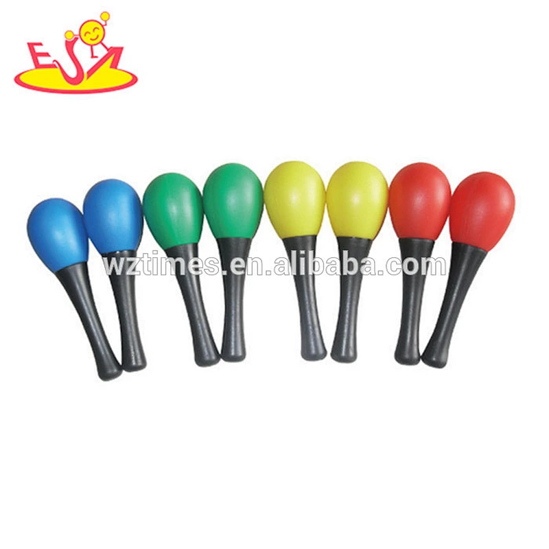 Wholesale mini maracas wooden toys for kids top fashion wooden toys for kids W07I067