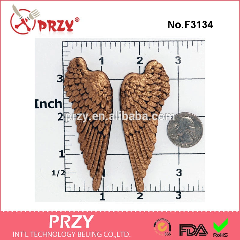 F3134 Large Angel Wing Silicone Mold Made From Food Safe Silicone Fondant Gum Paste Chocolate Craft Mold