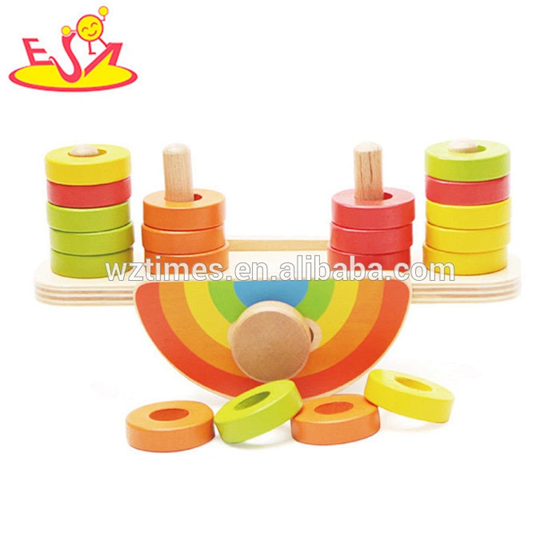 2018 Großhandel Holzwaage Spielzeug für Kinder beliebte Holzwaage Spielzeug für Kinder W11F057