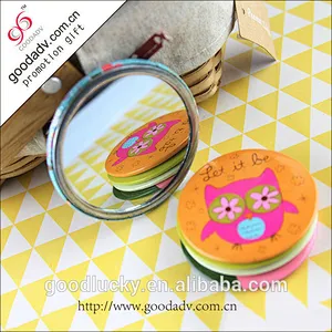 Mini 58/70/75mm round shape tin smart custom Mirror