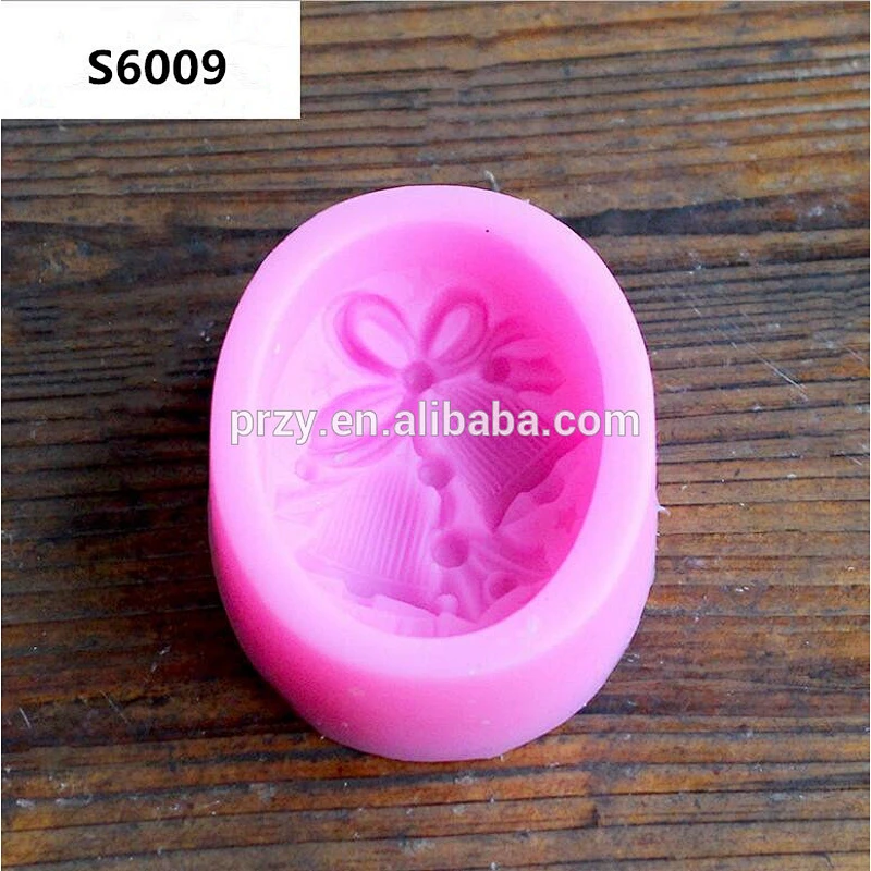 S6009 Christmas bell silicone decorative soap mold chocolate mold