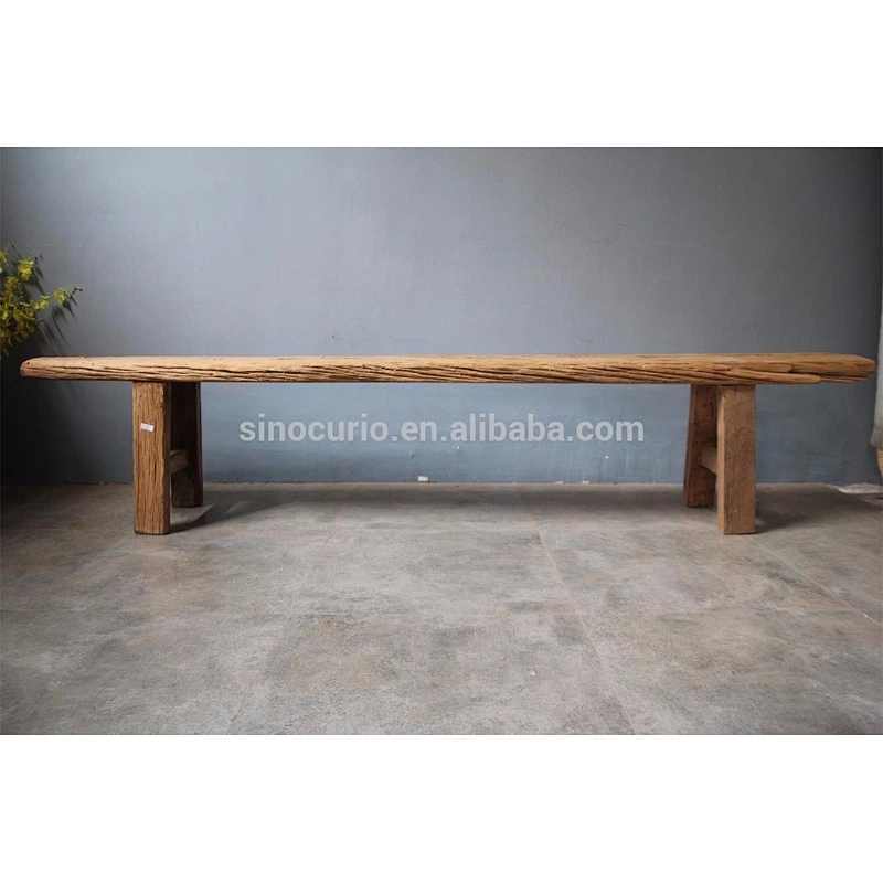 wholesale furniture China reclaimed wood outdoor bench rustic wooden bench