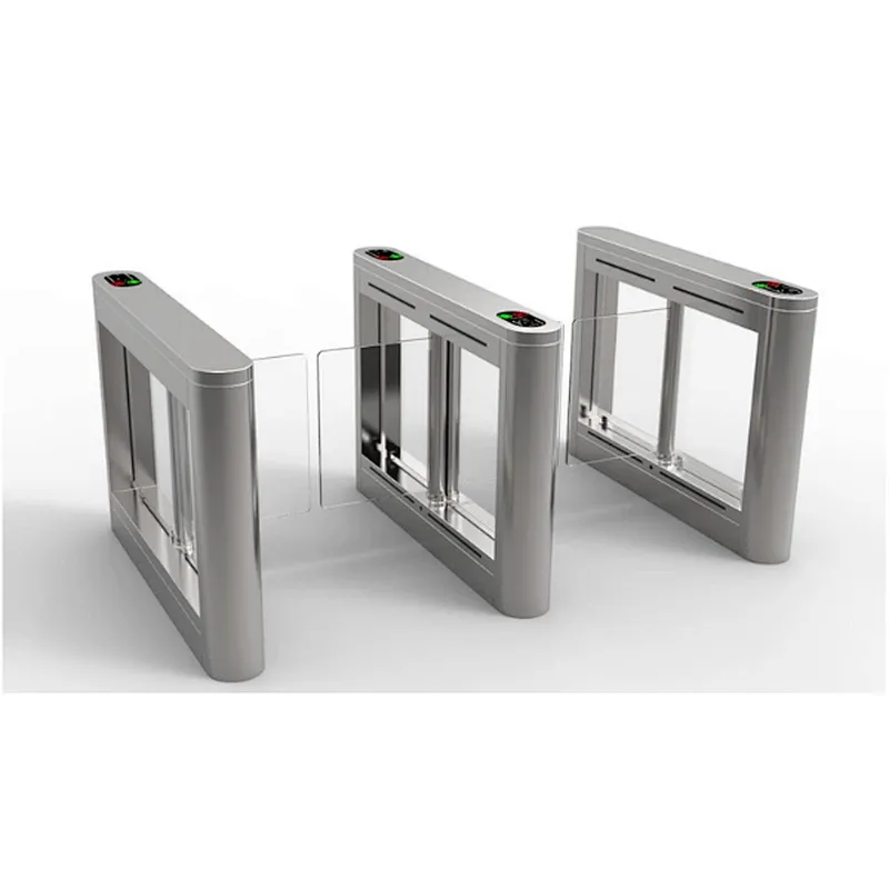 Factory Price Intercoms Sliding Turnstiles / Bar Code Sliding Gate  For Building