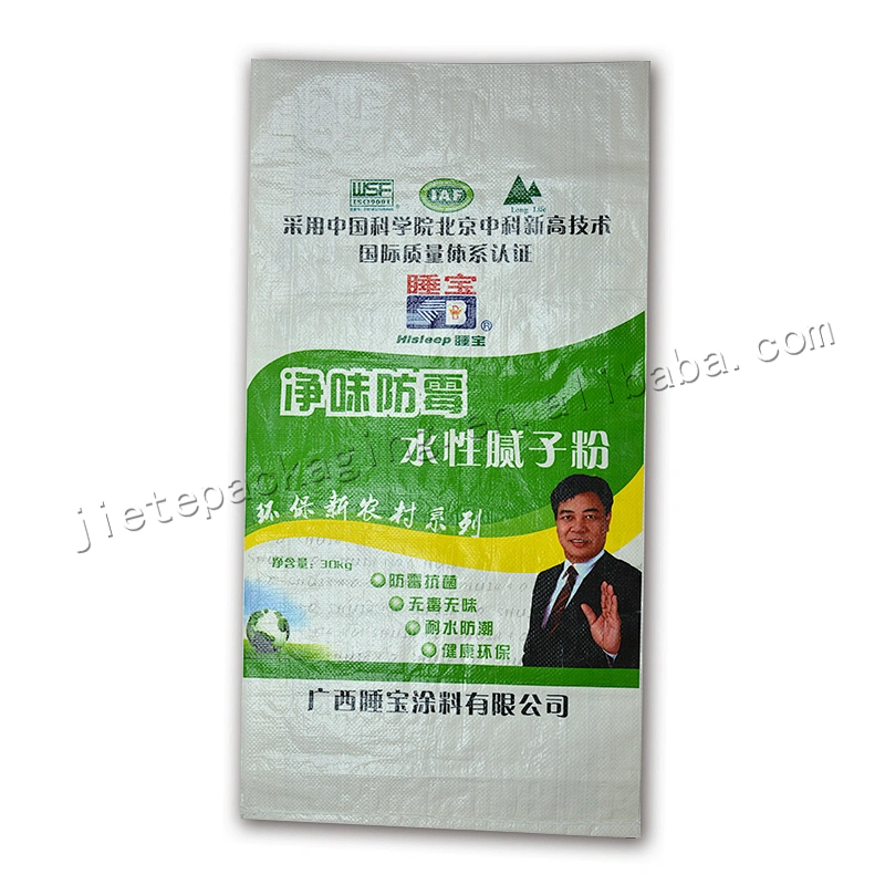 Customized white plastic 30kg pp woven cement bag for building 10kg cement bag