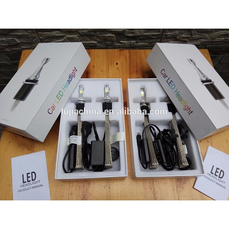 motorcycle light L7 H4 Car LED Headlight 6600lm XHP70 60w LED Headlight kit H7 H11 9005 4300K 6000K