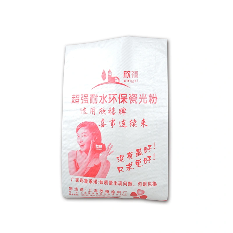 Wholesale plastic putty powder bag pp woven cement package Industrial and agriculture use