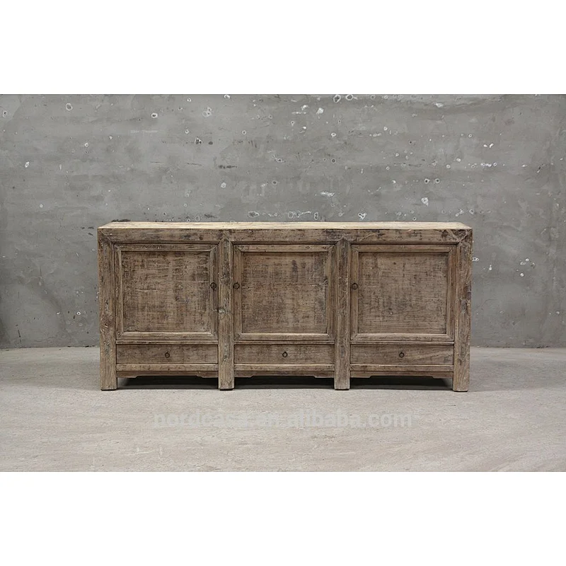 Chinese reclaimed sideboard in elm