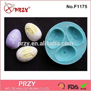 EASTER eggs silicone fondant mold , 2015 newest silicone fondant mold