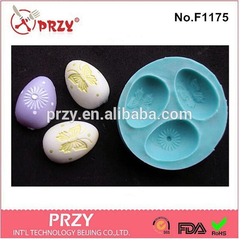 EASTER eggs silicone fondant mold , 2015 newest silicone fondant mold