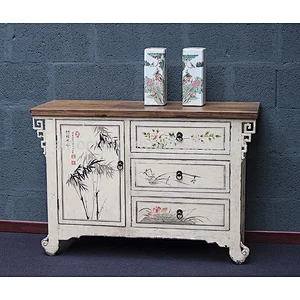 2017 wholesale furniture China living room set painted cabinet